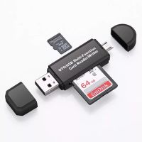 2 In 1 USB OTG Card Reader แฟลชไดรฟ์ความเร็วสูง USB2.0 Universal OTG TF/SD Card สำหรับโทรศัพท์ Android คอมพิวเตอร์ Extension หัว