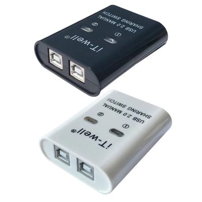 ตัวเลือกสวิตช์ USB KVM Switch Adapter 2 PC Sharing 1อุปกรณ์ USB สำหรับเครื่องพิมพ์เมาส์คีย์บอร์ด