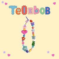 Telebob ✨??สายคล้อง,ที่ห้อยมือถือ พร้อมส่ง ลายดอกไม้น่ารัก หลากสี สไตล์เกาหลี ถูกที่สุด Casetify,skinnydip