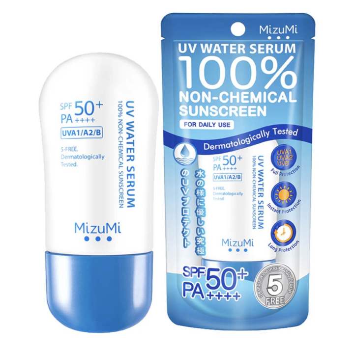 Mizumi UV Water serum SPF 50+ PA++++40 g กันแดดสำหรับผิวแพ้ง่าย