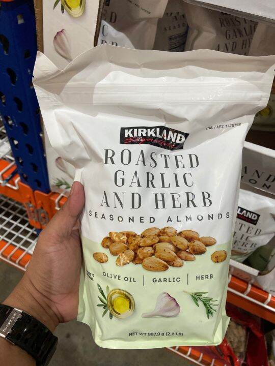 KIRKLAND SIGNATURE ROASTED GARLIC AND HERB SEASONED ALMONDS Lazada PH