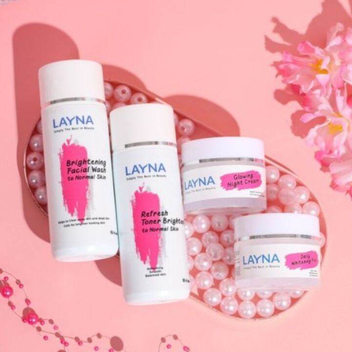 paket layna skincare whithening glowing set Lazada Indonesia