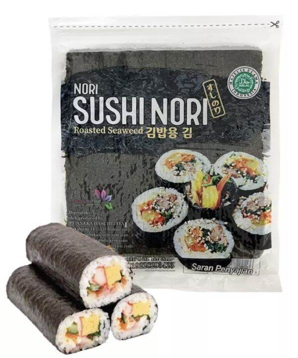 Sushi Nori Roasted Seaweed Rumput Laut Sushi 10 lembar Lazada Indonesia