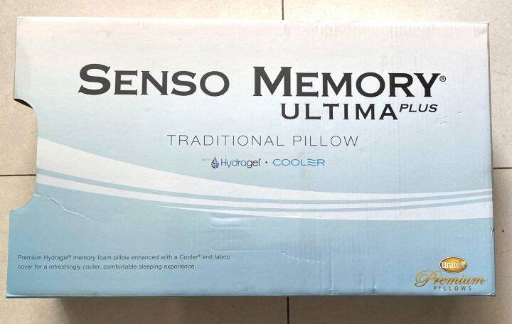 Uratex Senso Memory Ultima Plus Traditional Pillow infused with ...