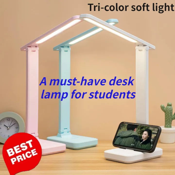 Student essential table lamp, LED table lamp, stepless dimming table