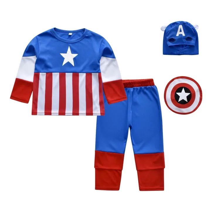 C.aptain America costume for kids 2-8yrs | Lazada PH