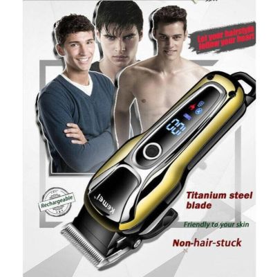 Kemei KM1990 KM-1990 ใหม่ล่าสุด!! ของแท้100% แบตเตอเลี่ยนตัดผมไร้สาย ปัตตา Original KM-1990Professional Cordless Hair Clipper