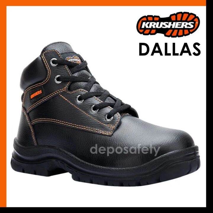 Sepatu Safety Krushers Dallas Hitam Safety Shoes Krushers Dallas