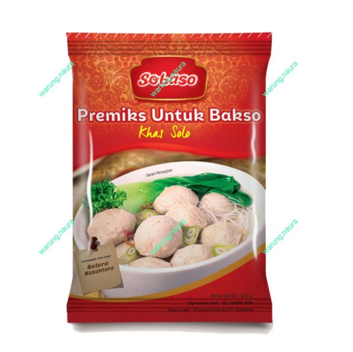 Sobaso Tepung Premiks Untuk Bakso Khas Solo 250 Gr Lazada Indonesia