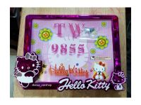 ป้ายทะเบียนมอไซค์ Hello kitty ชุปบานเย็น