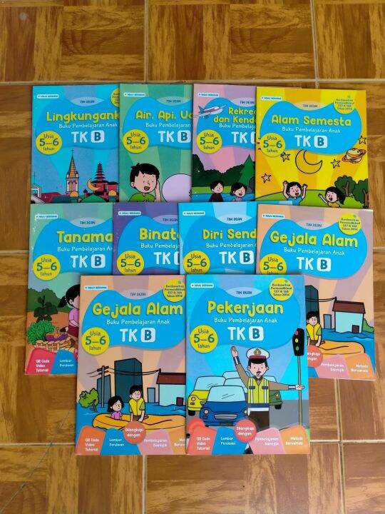 Paket Buku Tematik TK/Paud (TK B) Usia 5-6 Tahun Isi 10 Buku - Tim Dean ...