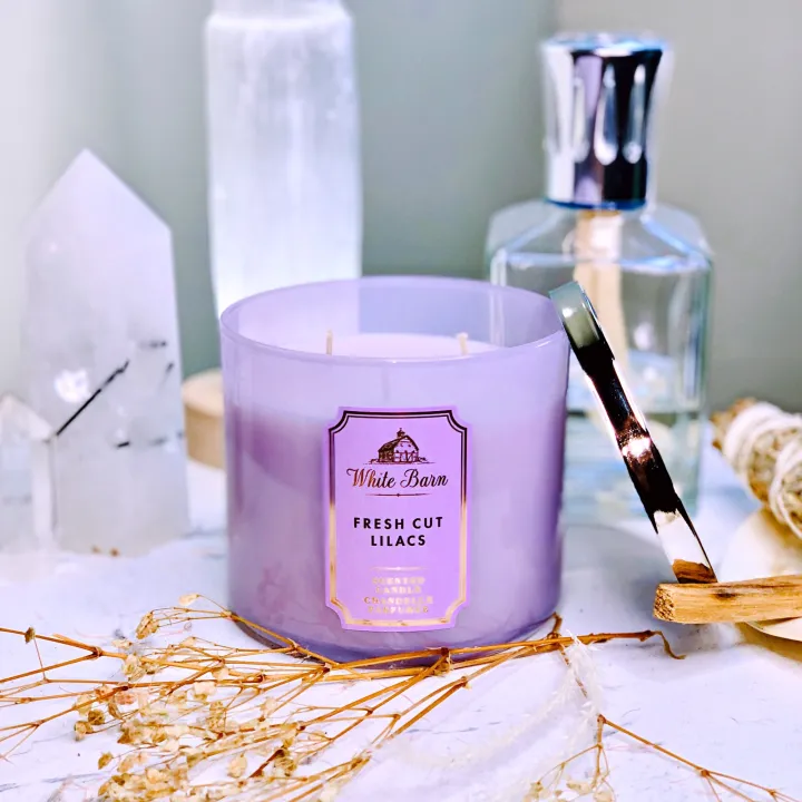 Bath&body works 3wick Fresh Cut Lilacs Scented Candle Lazada PH