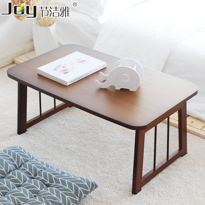 jie jie ya Bed Small Foldable Laptop Table Japanese Style Dining Study