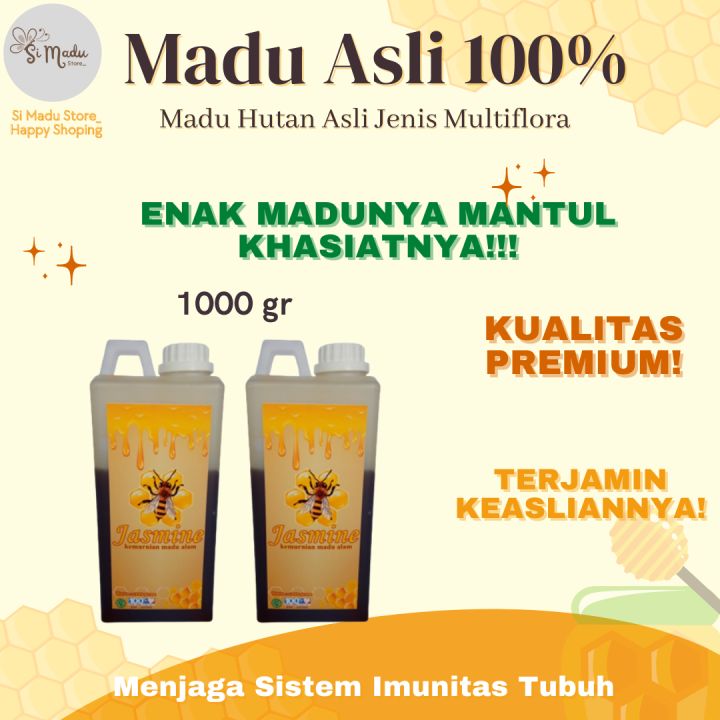 Madu Asli Madu Murni Hutan Sumbawa Jenis Multiflora 100 Herbal Alami Madu Jasmine 1 Kg Lazada