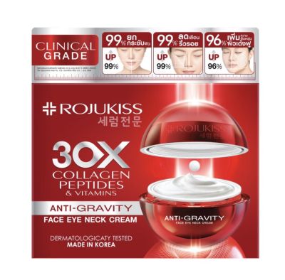 Rojukiss Face Eye Neck Cream 10และ30ml.บำรุงผิวหน้า รอบดวงตา ลำคอ