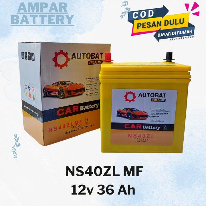 Aki Mobil Agya, Sirga, Cayla, Mobilio, Brio, Ayla, AUTOBAT NS40ZL MF
