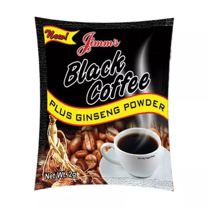 JIMM'S Black Coffee (plus GINSENG) 2g x 48sachets Lazada PH