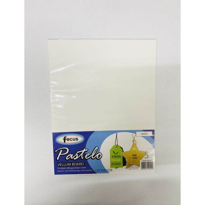 Vellum Board white letter / A4 or legal size 200 GSM Lazada PH