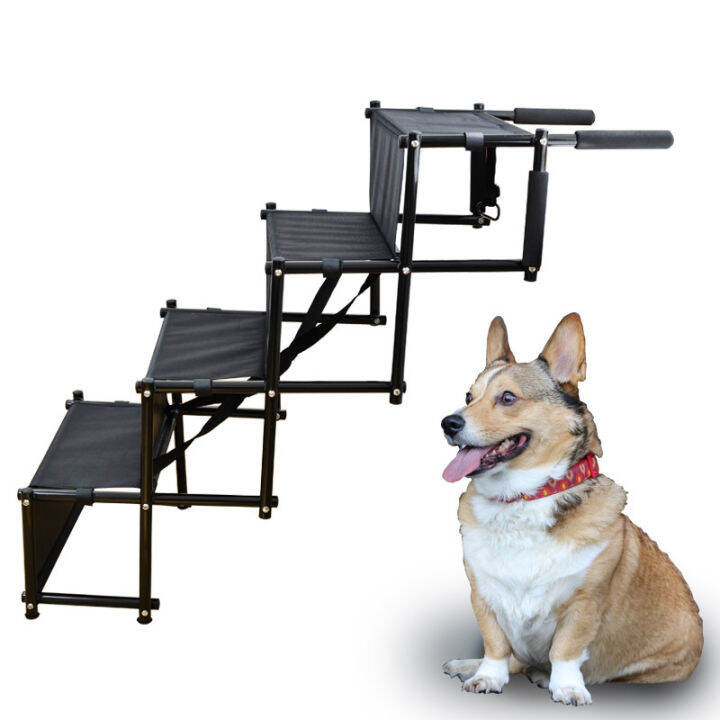 Popular foldable dog ladder car trunk pet ladder portable metal pet ladder Lazada