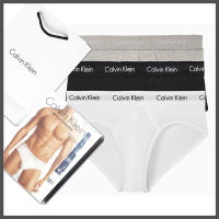 CK Mens Underwear กางเกงในผู้ชาย ทรง Briefs ผ้าฝ้าย คาลวิน ไคลน์ Cotton Briefs ของแท้ 1กล่อง 3 ตัว