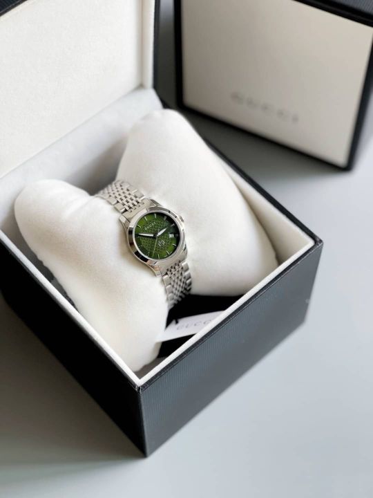 นาฬิกาข้อมือ-new-gucci-g-timeless-watch-หน้าปัดเขียว-ขนาด-27mm