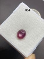 R84 พลอยทับทิมสตาร์ star ruby sapphire  อาฟริกา ปรับปรุงเผาใหม่ จำนวน 1เม็ด นน 1.90 กะรัต ขนาด 7.1x6xx3.9 มิลลิเมตร