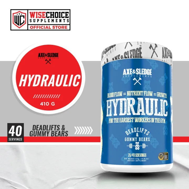 AXE & SLEDGE HYDRAULIC STIM FREE PREWORKOUT 40 SERVINGS DEADLIFTS