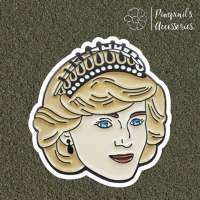 ʕ •ᴥ•ʔ ✿ พร้อมส่ง : เข็มกลัดลายเจ้าหญิงไดอาน่า | Diana Princess Enamel Brooch Pin.