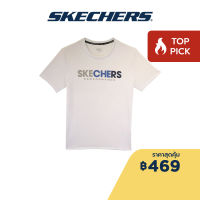 Skechers สเก็ตเชอร์ส เสื้อยืดแขนสั้นผู้ชาย เสื้อกีฬา Men Performance Running Short Sleeve Tee - SP22Q4M415-00JA