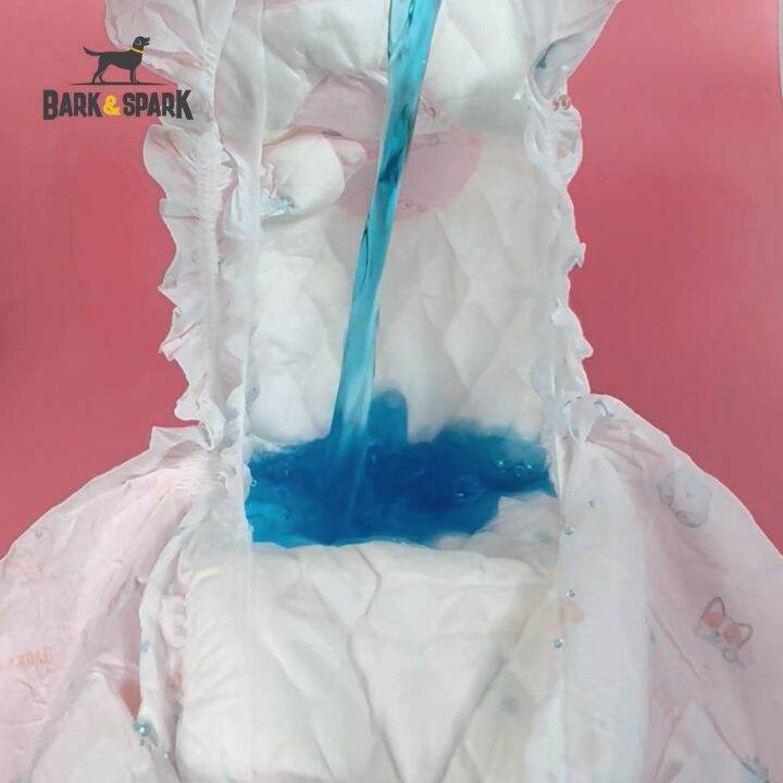 Bark and Spark Disposable Dog Diapers Box of 12 (144 pcs), Male Wraps