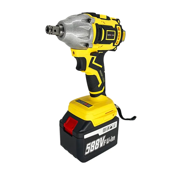 Electric Impact Wrench Rechargeable 1/2 Inch Brushless Cordless Wrench