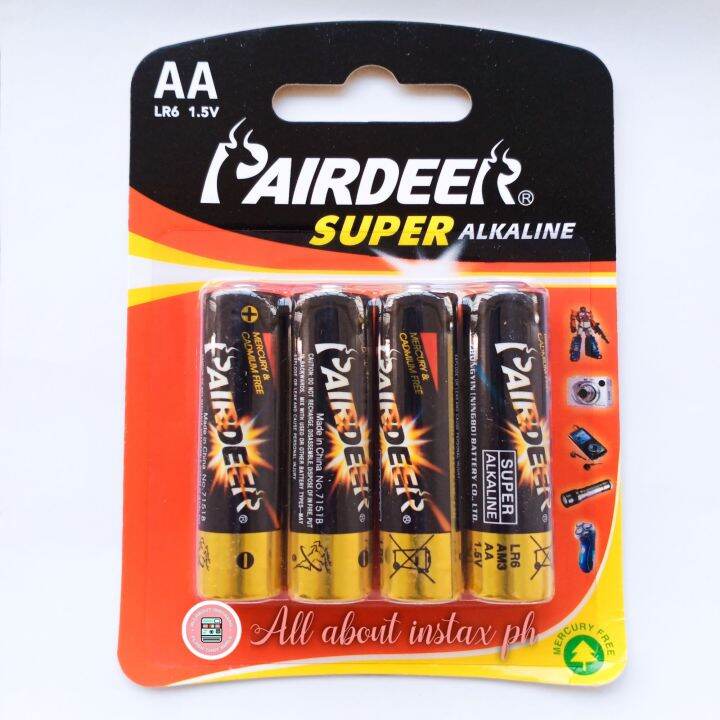 Pairdeer alkaline instax batteries Lazada PH