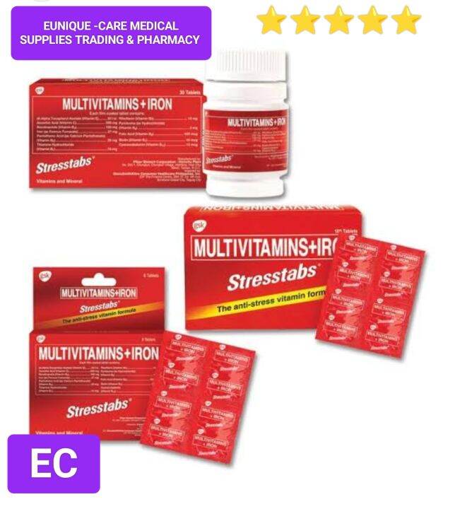STRESSTABS MULTIVITAMINS + IRON( 10pcs) Lazada PH