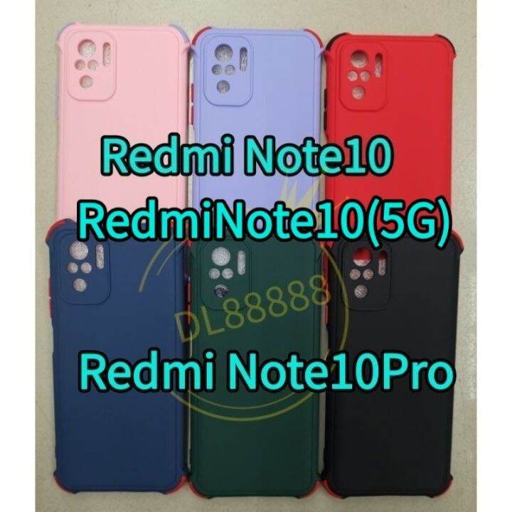 redmi-note10-พร้-อมส่งในไทย-เคสtpu-นิ่ม-สี-พื้น-ปุ่ม-สี-for-redmi-note10-5g-redmi-note10pro-redmi-note-10-pro-redmi-note10s-redmi-note10