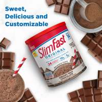 SlimFast Original Meal Replacement Shake Mix Powder, Creamy Milk Chocolate