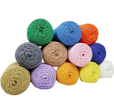 Cotton 3mm.100m 300g.เชือกคอตตอน3มิล100ม 300ก(ไม่มีแกนกระดาษ) สำหรับและมัดMacrame.