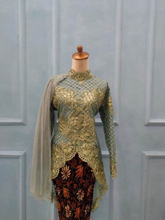 Kebaya Maudy tile kotak/kebaya Ibu besan/kebaya ibu hajat /kebaya ...
