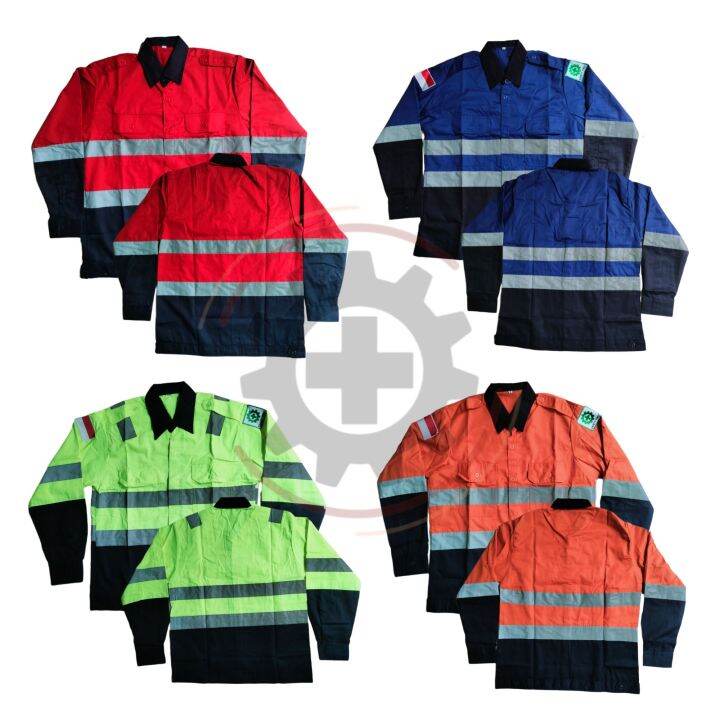 Wearpack safety kombinasi tambang seragam kerja safety proyek tambang ...