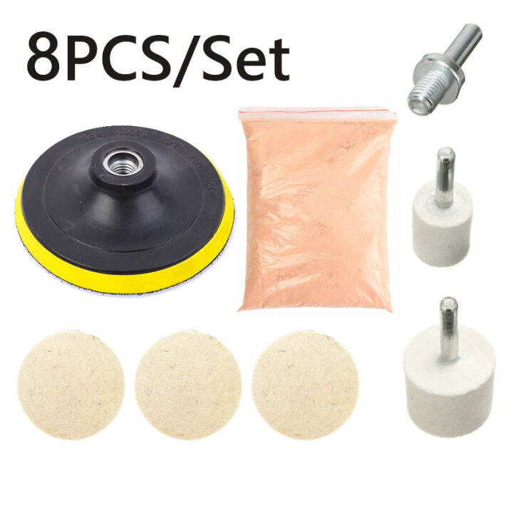 8PCs/Kit 70G Cerium Oxide Powder Auto Window Glass Windshield Polishing