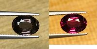 โกเมนเปลี่ยนสีเป็นสีน้ำตาลธรรมชาติ 2.4 กะรัต 2.4cts ? natural brown to red color change garnet