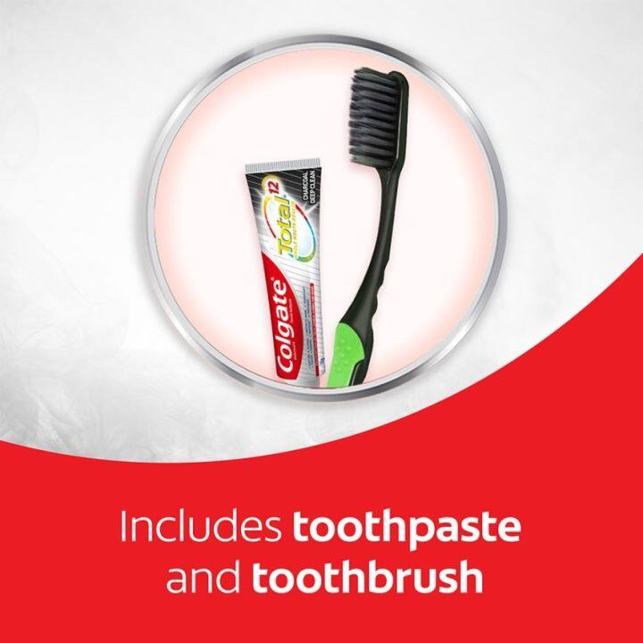 Colgate Travel Kit (1x SOFT Charcoal Toothbrush + 1x 20g Toothpaste ...