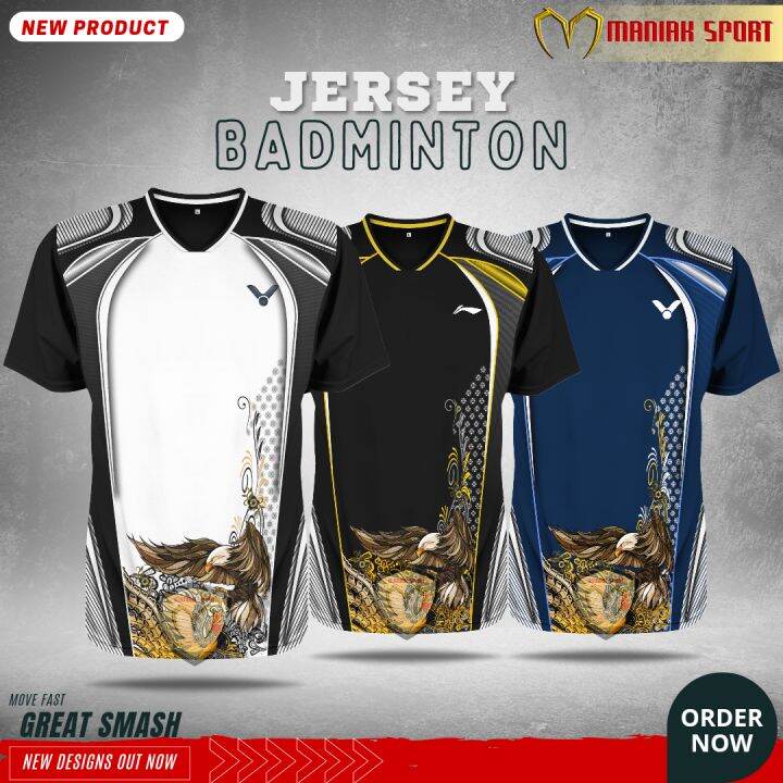 KBPDS- KAOS BADMINTON BAJU BULUTANGKIS RAJA JERSEY BADMINTON PRINTING ...