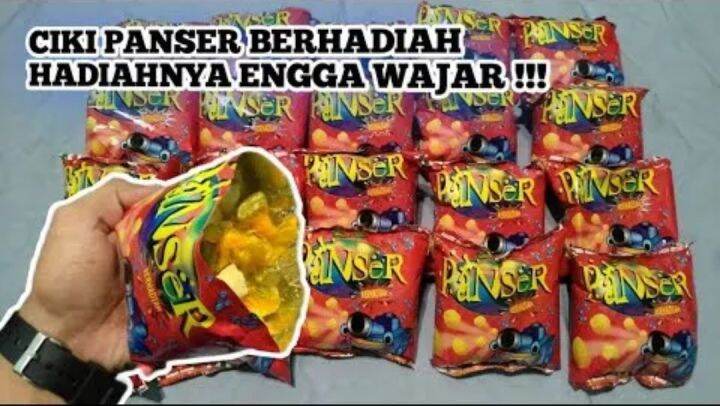 Snack Ciki panser 1 Dus isi 40 Bungkus Berhadiah Bila Beruntung / Murah