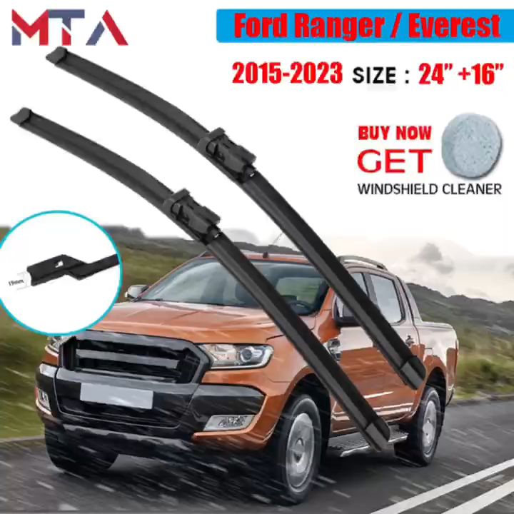 Windshield Wipers For Ford Ranger Everest 24"+16" 2023 2024 20152022