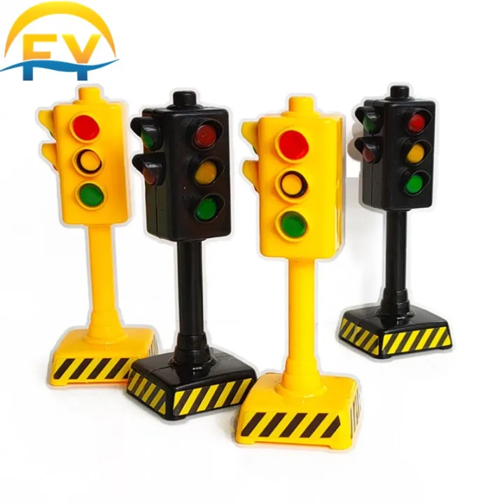 FY miniature scale model traffic light cake decoration diorama school