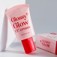 GLOSSY GLOSSY GLOW CC CREAM SPF50 PA+++ กลอสซี่ กลอสซี่ โกลว์ ซีซี ครีม ขนาด 10 g. กันแดด ซีซีครีม เกลี่ยง่าย กันน้ำกันเหงื่อ
 ของแท้