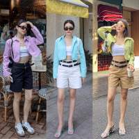 NEW IN!! BELT X COTTON SHORT???(SM 430฿ฟรีส่ง) กางเกงเอวสูง ผ้าคอตตอนผสมยีนส์ ตัวผ้าคือใส่สบาย เอวกางเกงทำ 2 ชั้น มีเข็มขัดแถมให้ด้วยค่า รุ่นนี้ราคาน่ารัก เนื้อผ้าดี ทรงสวย แมทช์ง่าย