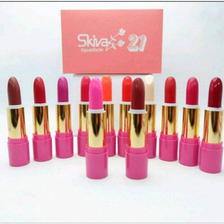 Skiva lipstick ลิปสติกรากไม้ อินโดแท้ ลิปเปลี่ยนสี ติดทนนาน ไม่ติดแก้ว