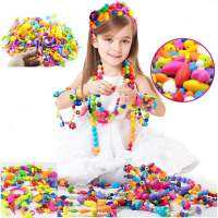 งานประดิษฐ์เครื่องประดับ 400ชื้น Pop beads - diy