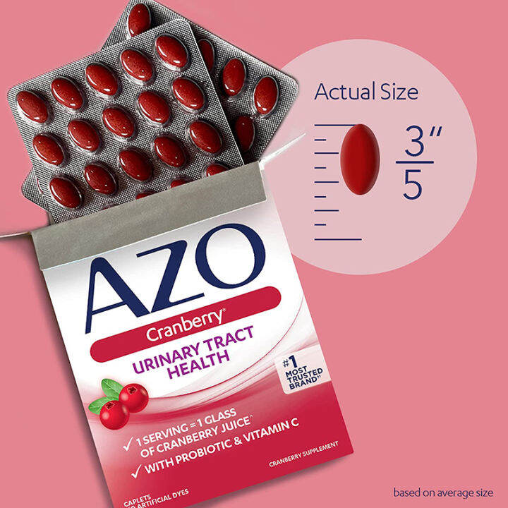 Azo Urinary Tract Health Cranberry 50 Caplets Th